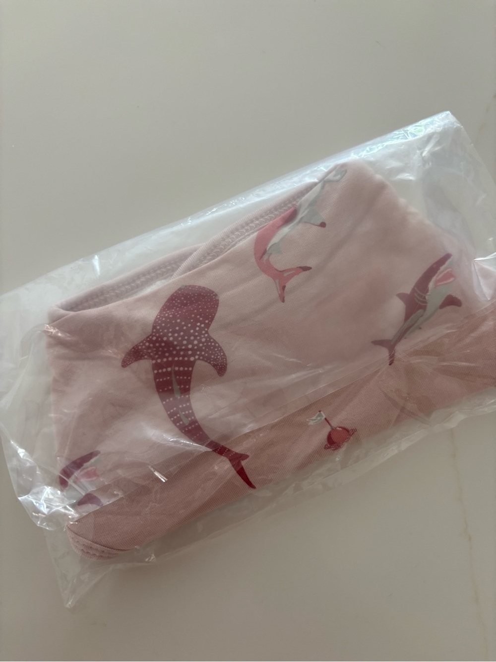 Kyte Baby Blush Shark Bib - Picture 2 of 5
